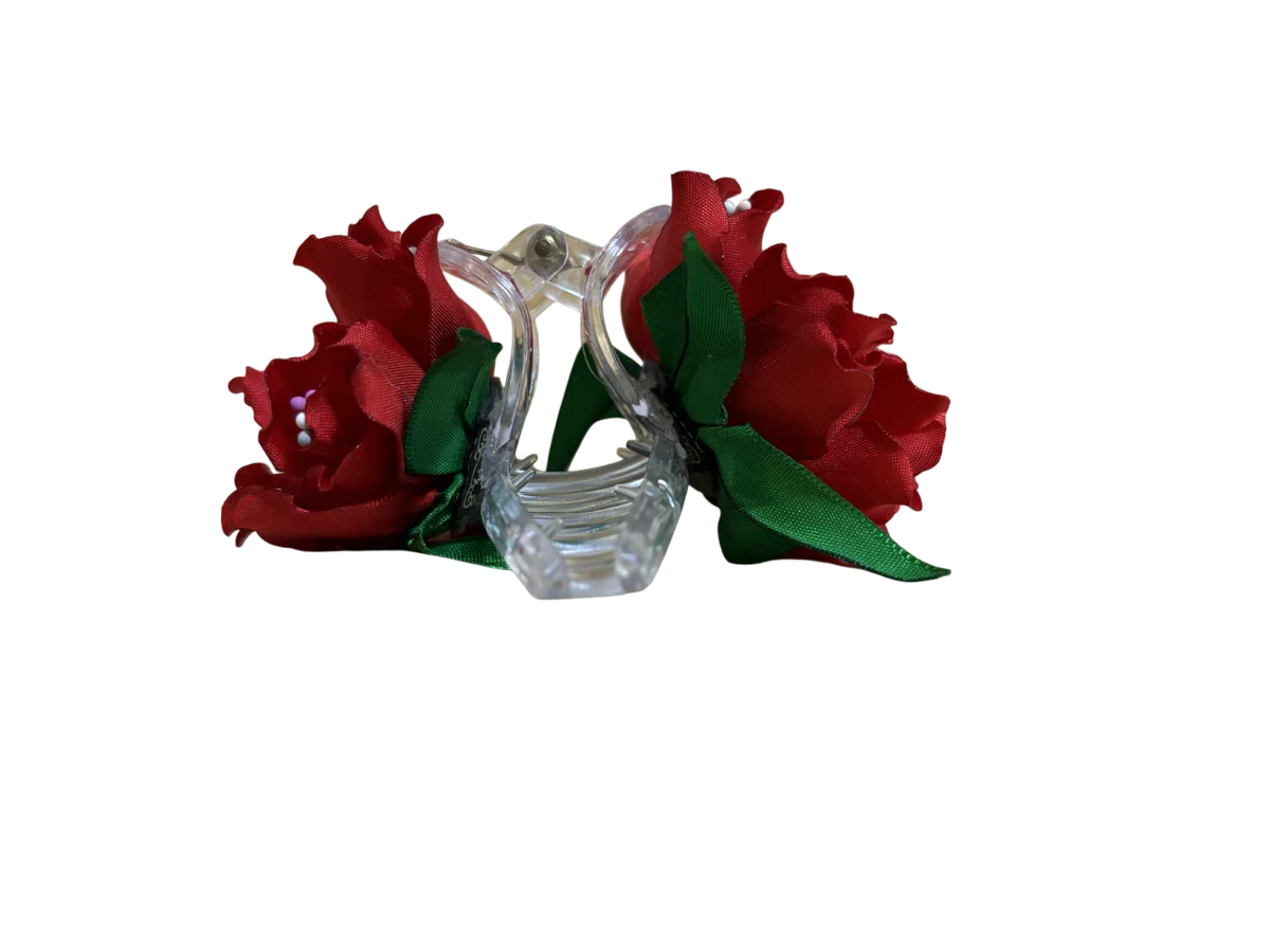 Double Flower Alligator Clip